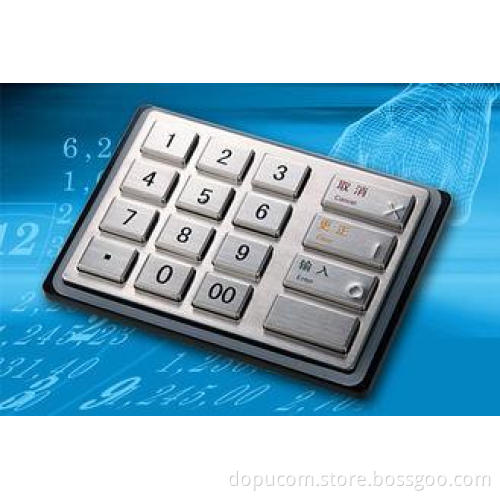 Vandal-proof, Stainless Steel and 16 Keys Encryption Numeri